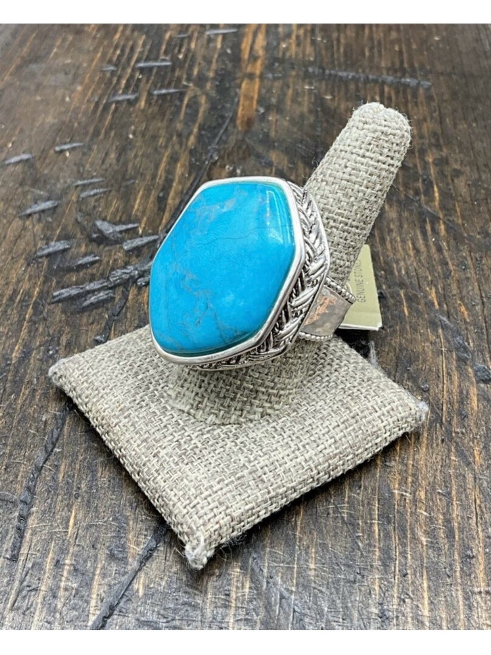 STUDIO BARSE TURQUOISE GORGEOUS RING! Hammered thick band Statement!